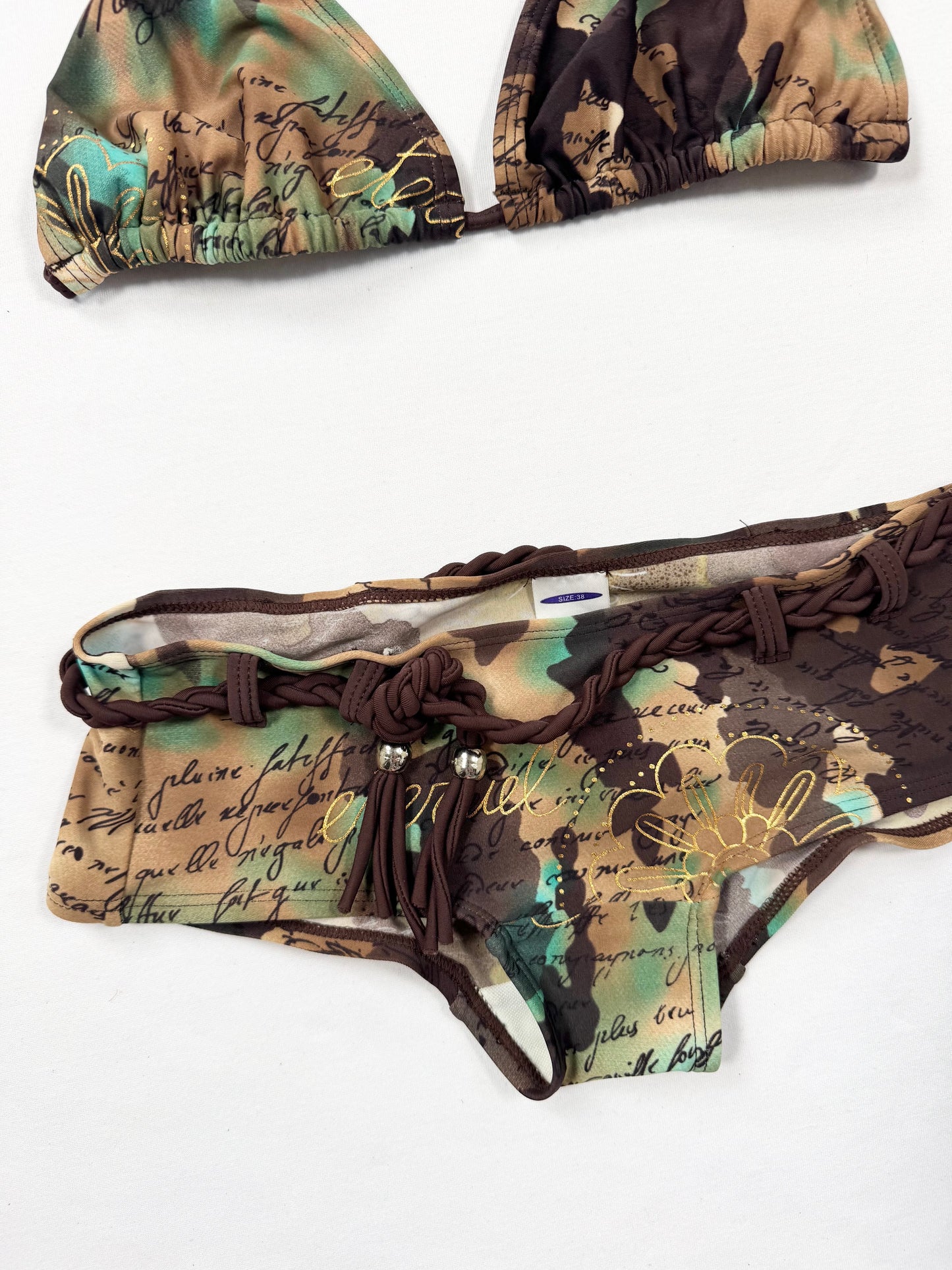 Brown Camo Bikini ♡ XS