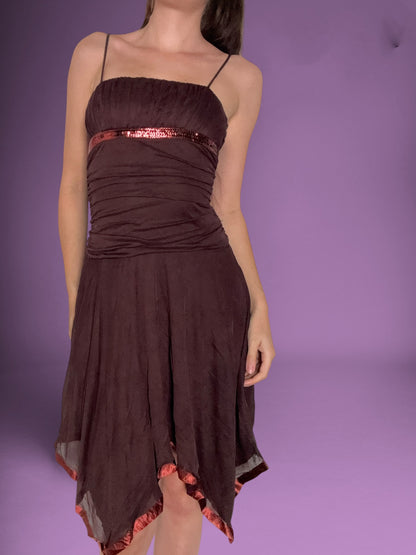 City Triangles Brown Dress ♡ S