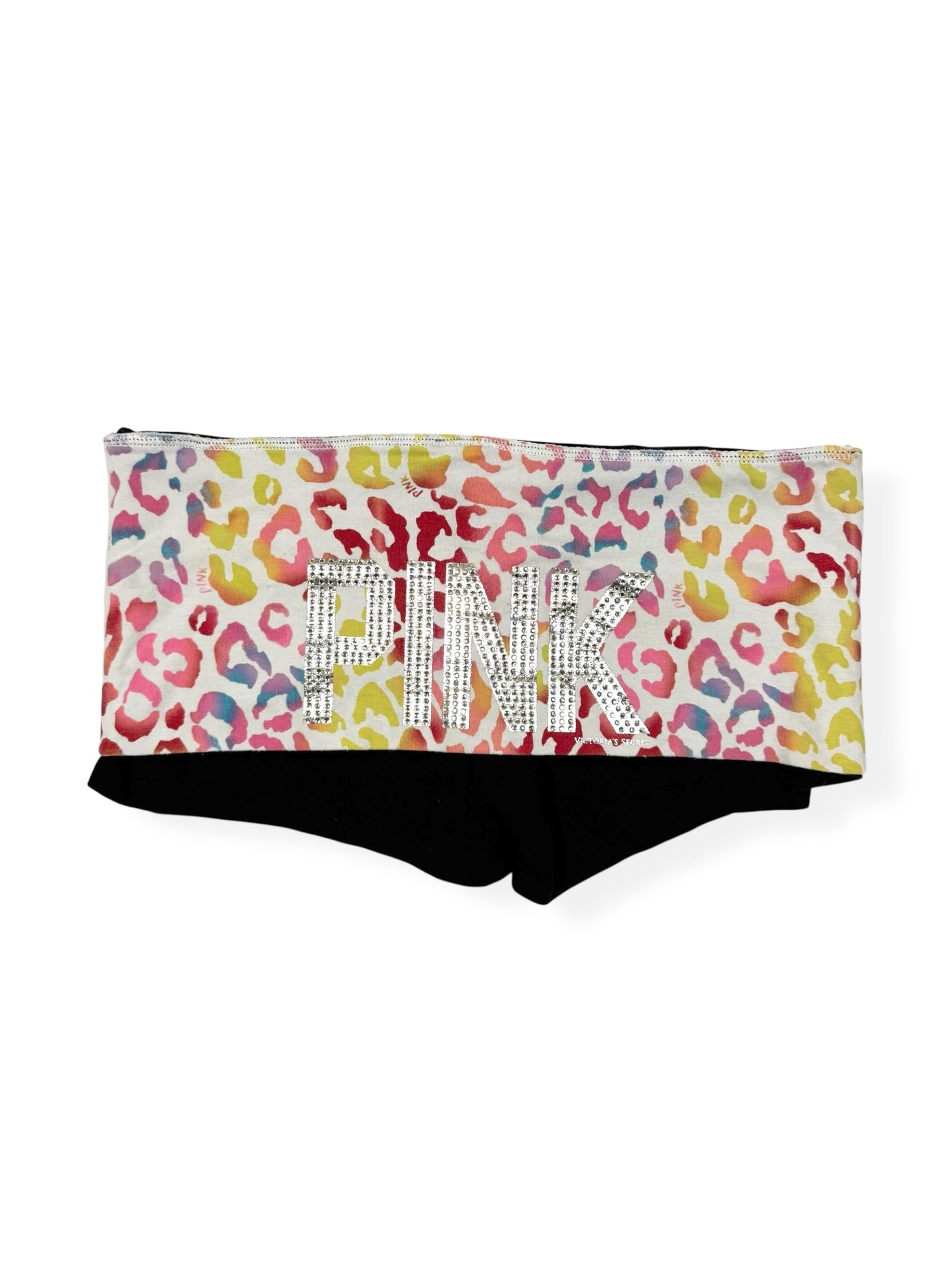 PINK By Victorias Secret Leopard Fold Over Shorts