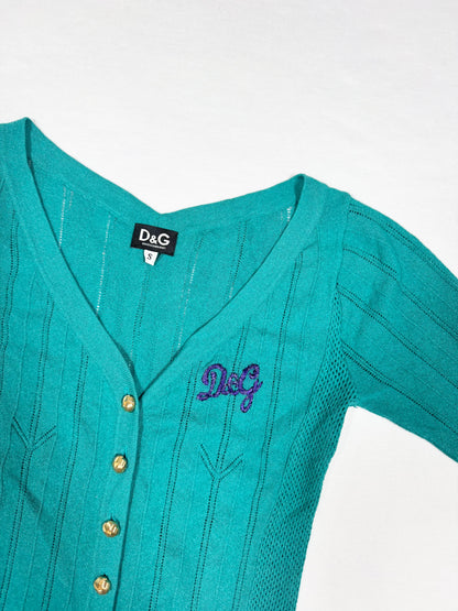 D&G Turquoise Tank & Cardigan ♡ Size S