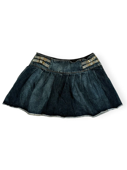 Buckle Mini Skirt