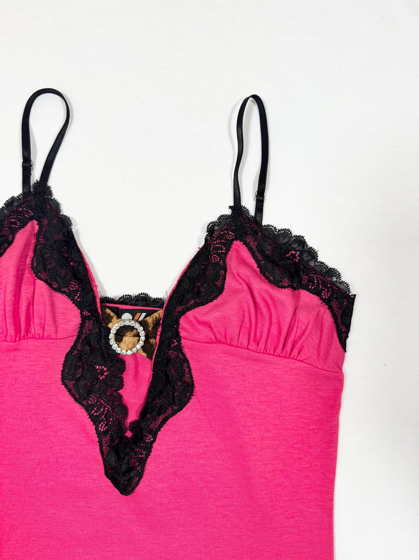 Pink & Black Lace Cami ♡ Size S