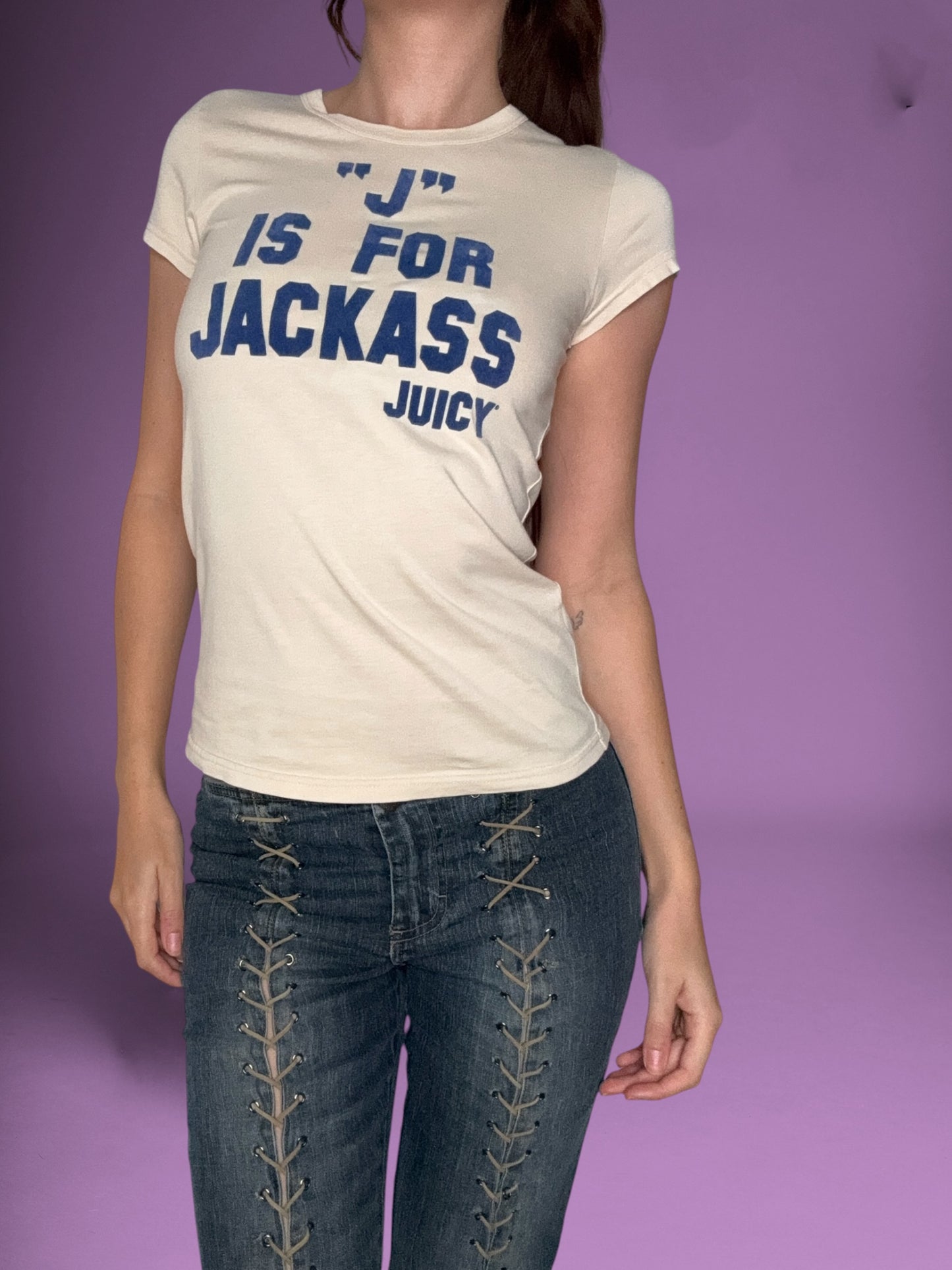 “J Is For Jackass” Juicy Couture Tee ♡ S