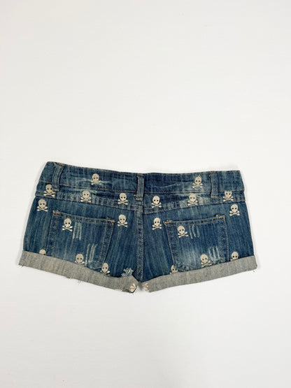 Skull Mini Shorts ♡ S
