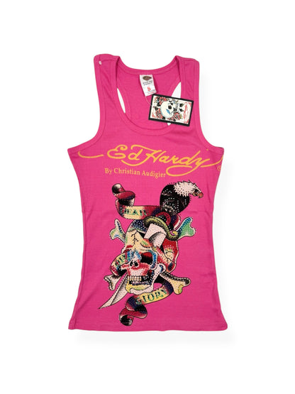 Hot Pink Ed Hardy Tank