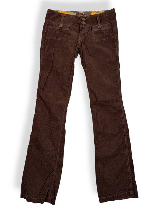 Hollister Brown Corduroy Flared Pants