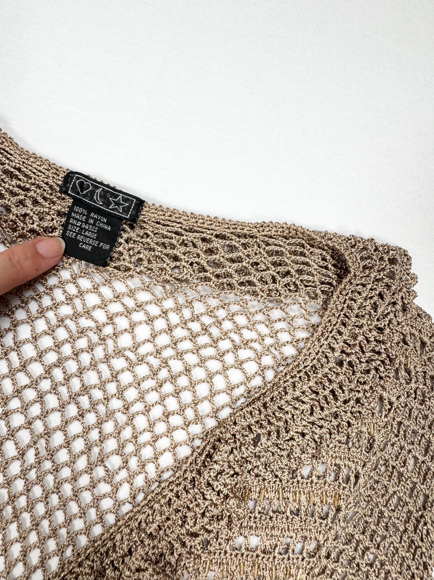Crochet Long Sleeved Top ♡ XXS