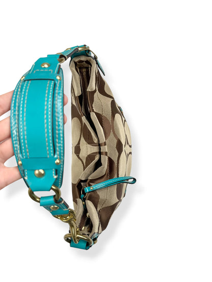 Turquoise Leather Coach Bag ♡