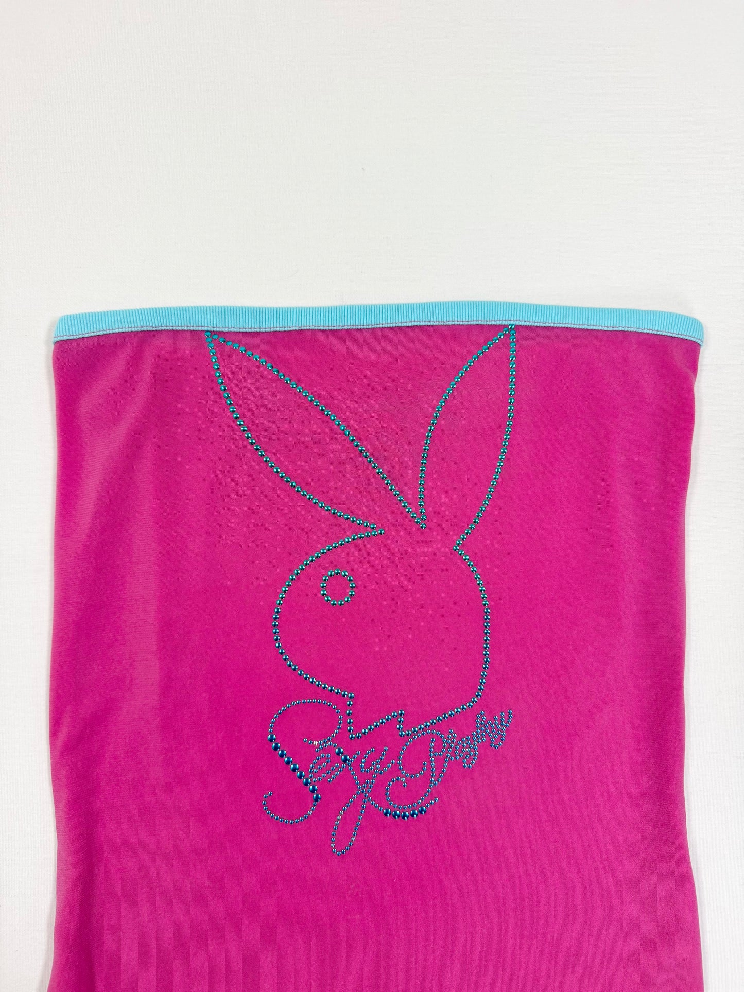 Playboy Pink & Blue Tube Top ♡ S