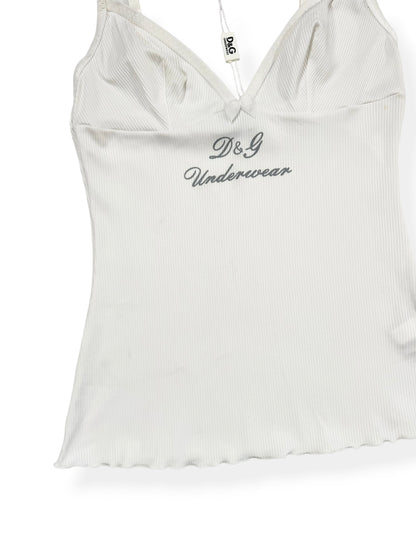 D&G Underwear White Cami ♡ M