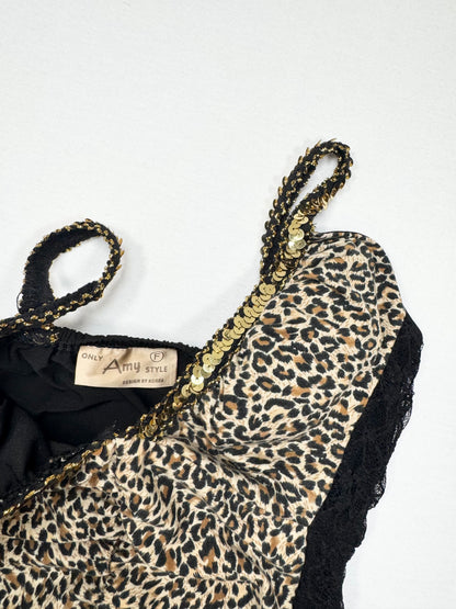 Leopard Sequin Cami ♡ S