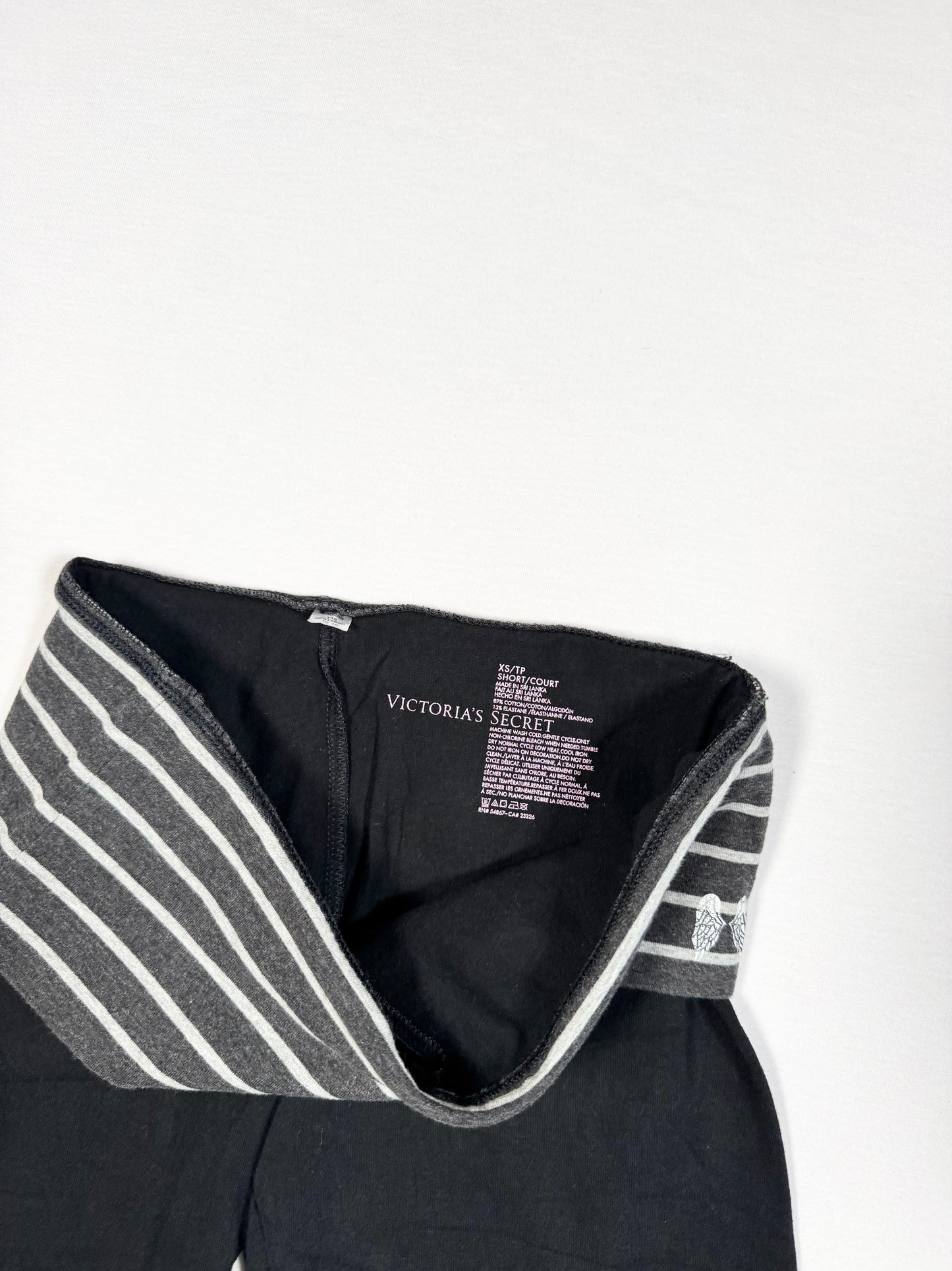 Victorias Secret Striped Wing Fold Over Leggings ♡ Size XS