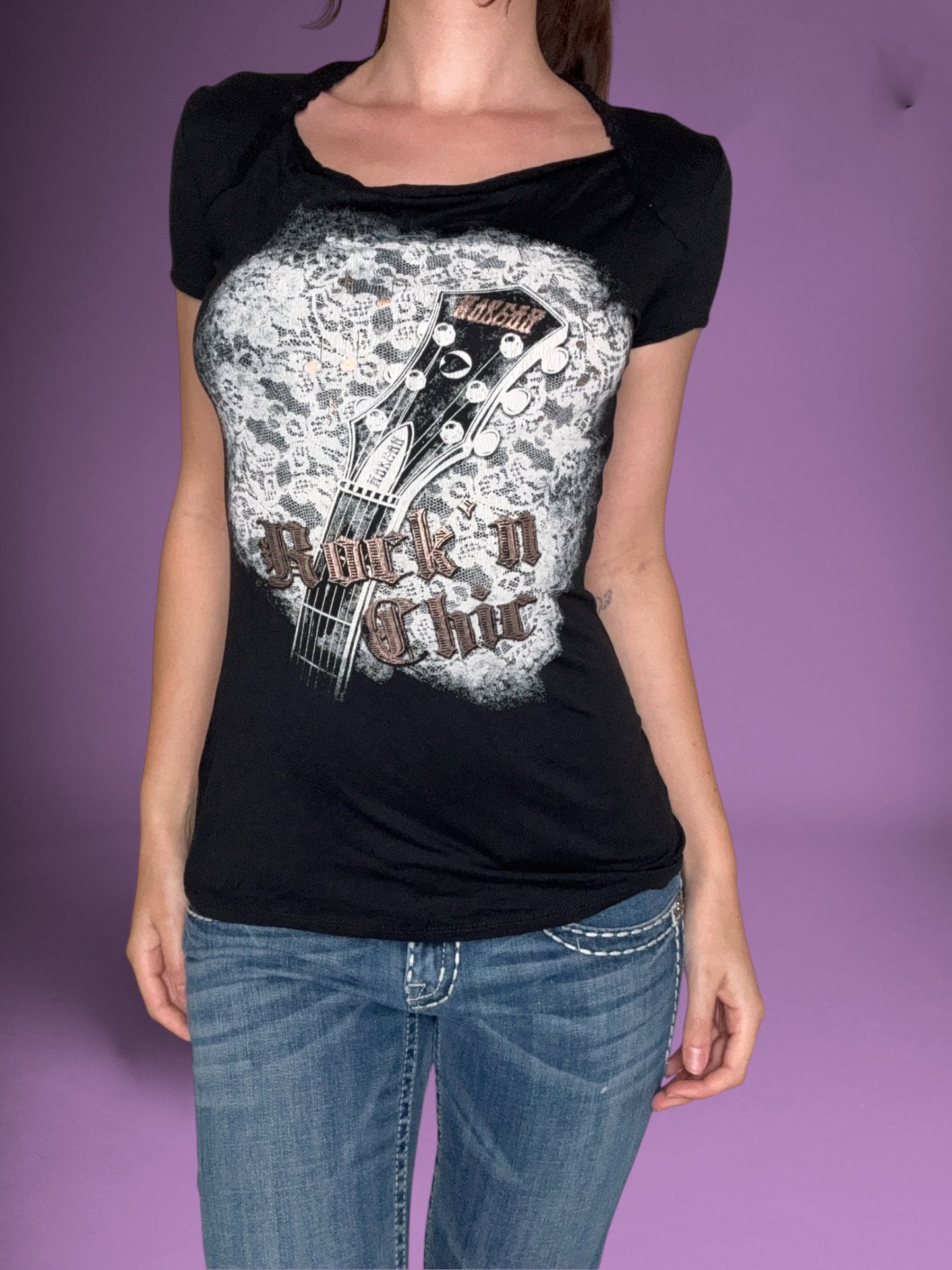 Morgan De Toi “Rock n Chic” Tee ♡ M