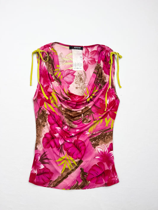 Morgan De Toi Tropical Tank & Midi Skirt Set ♡ S