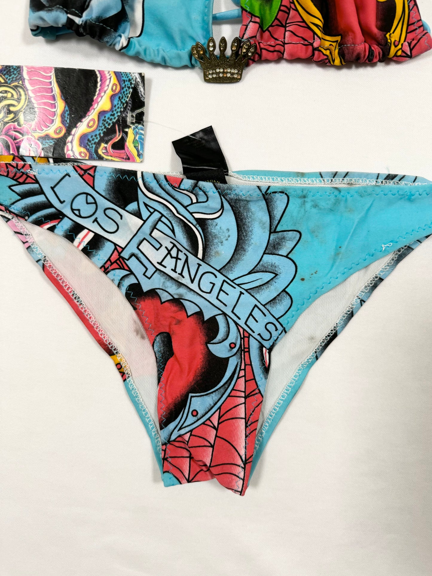 Christian Audigier Blue Bikini