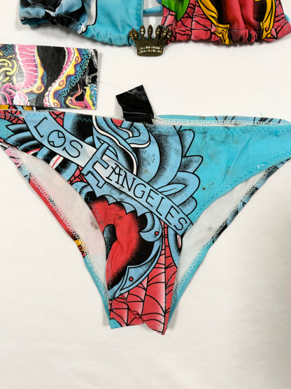 Christian Audigier Blue Bikini