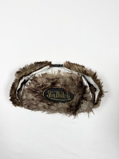 White Fur Von Dutch Hat