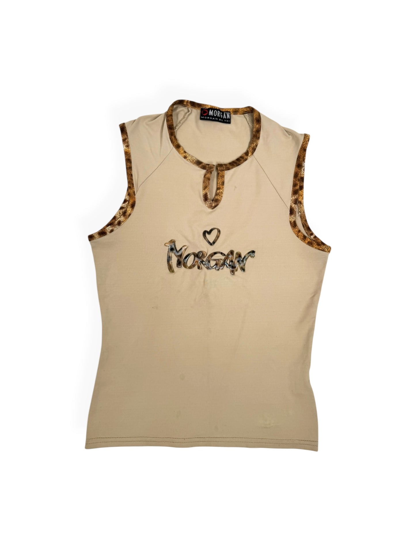 Morgan De Toi Leopard Logo Tank ♡ S