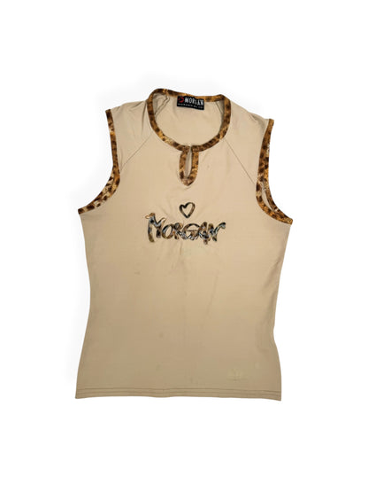 Morgan De Toi Leopard Logo Tank ♡ S