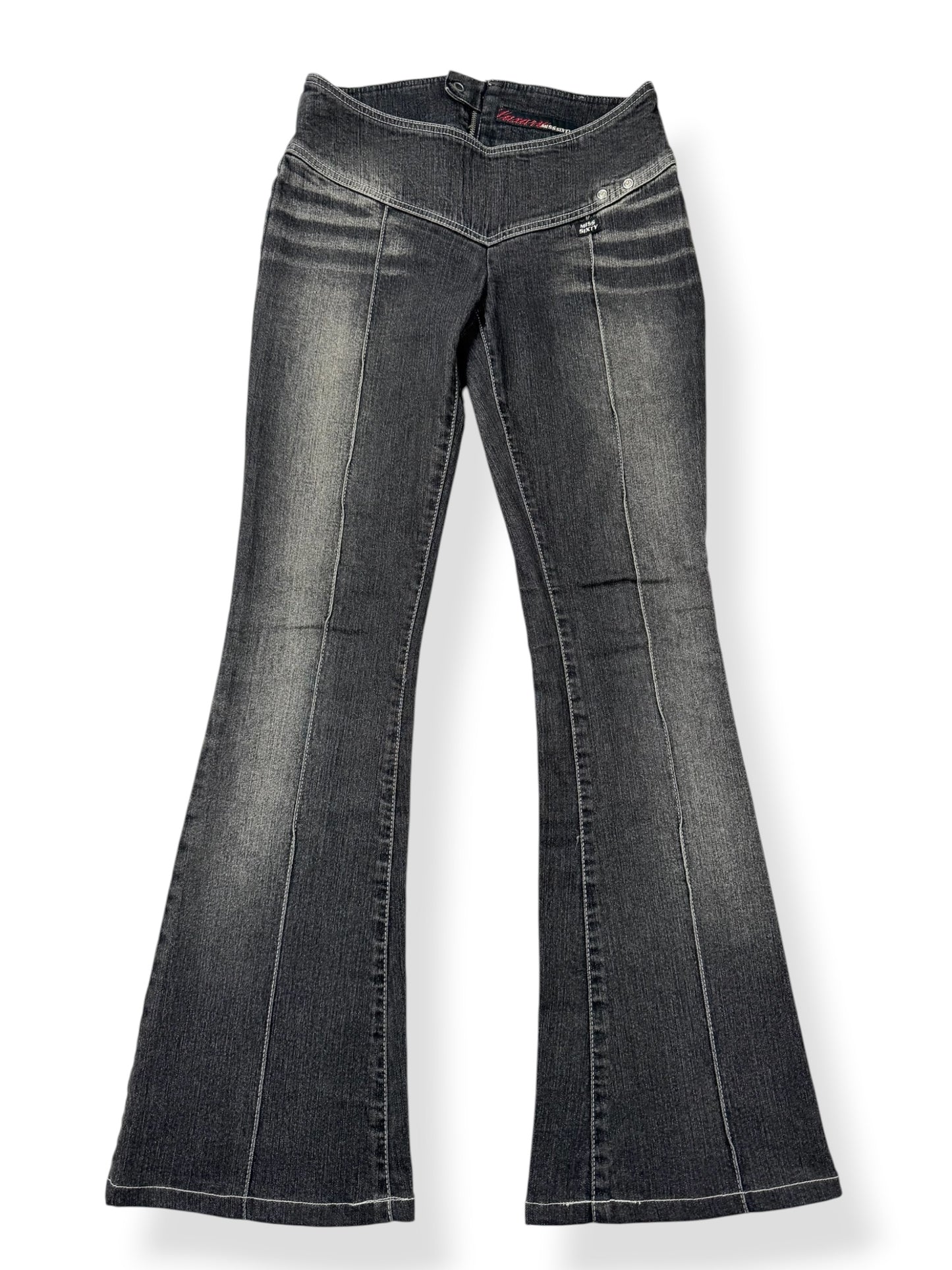 Miss Sixty Flared Grey Nixie Jeans ♡ 27”