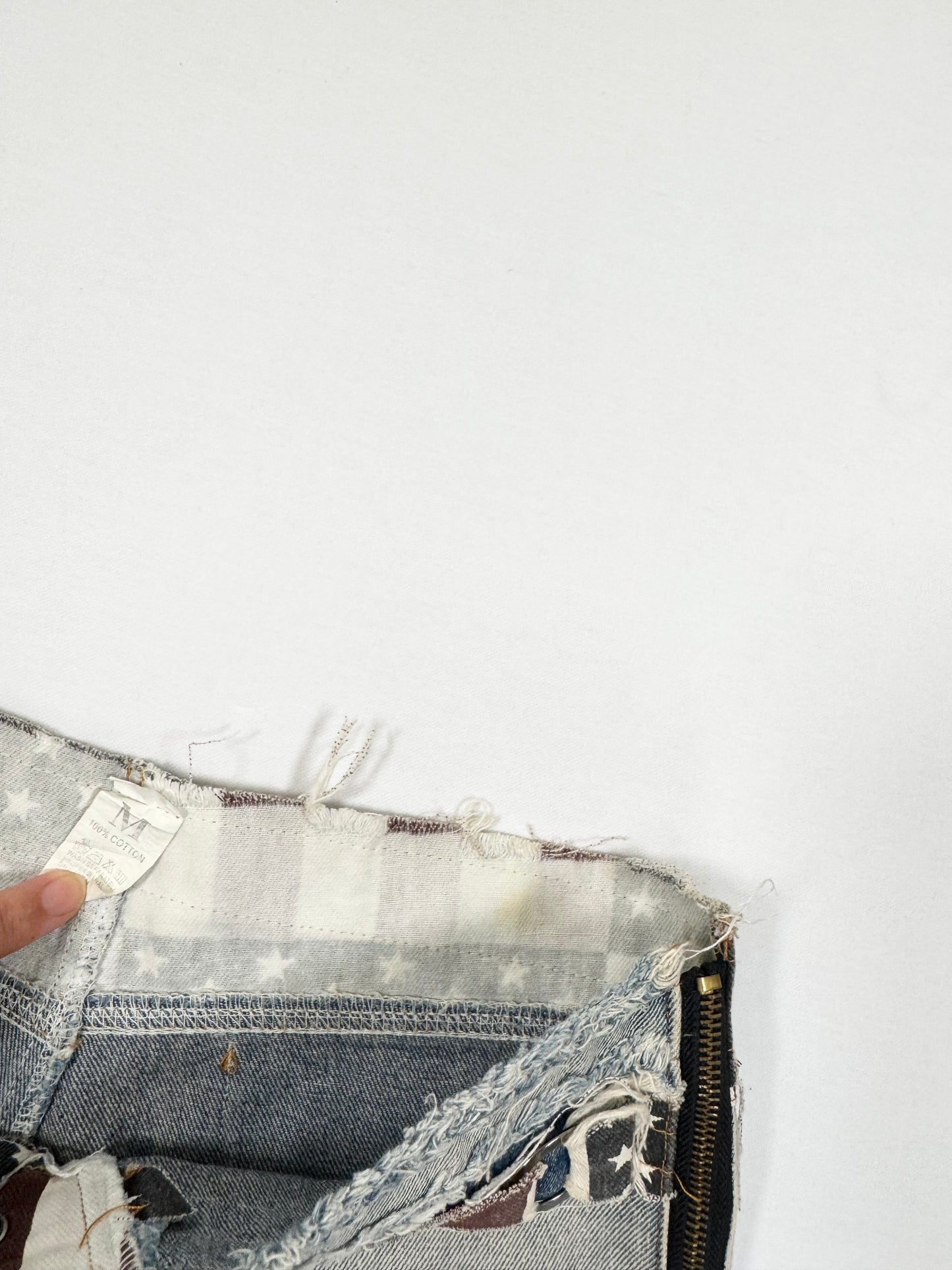 Flag Lace Up Micro Shorts ♡ S