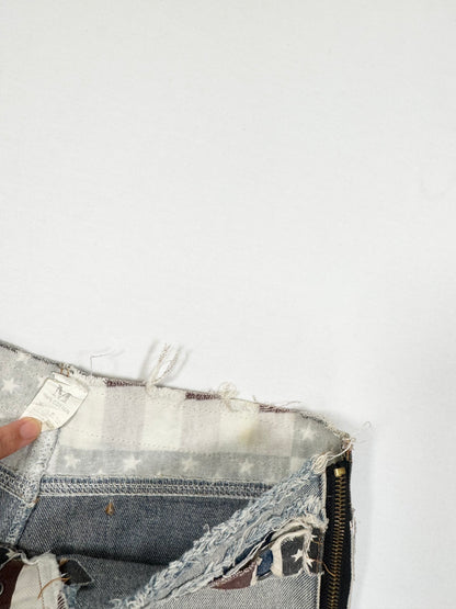 Flag Lace Up Micro Shorts ♡ S