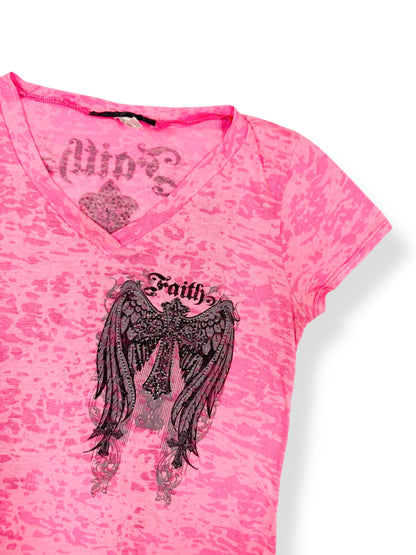 Hot Pink Wing Tee ♡ Size L