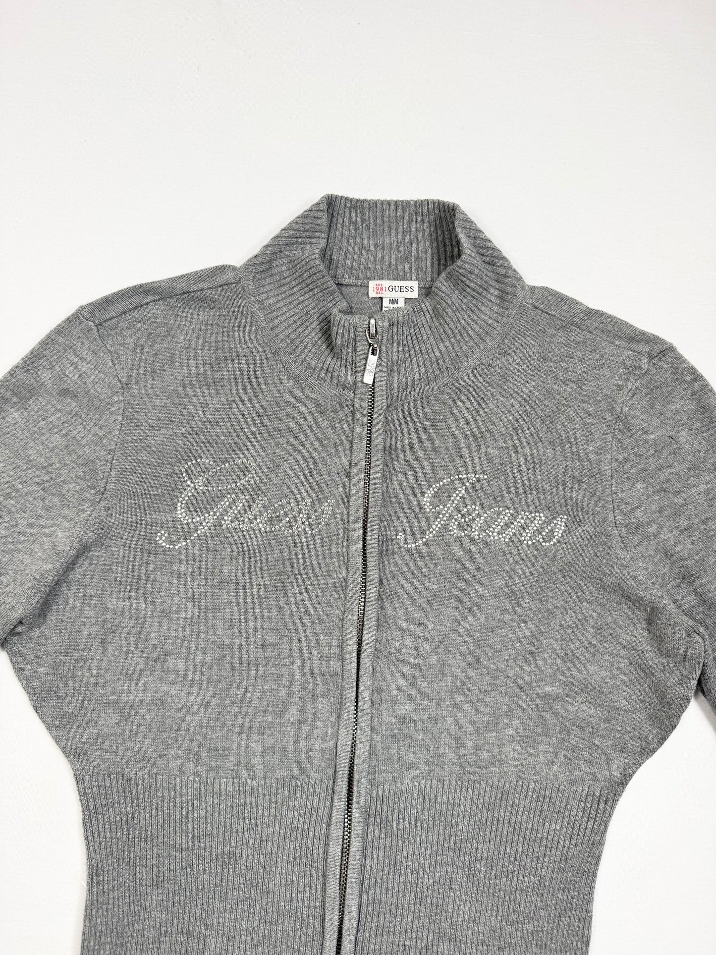 Guess Grey Zip Up ♡ M