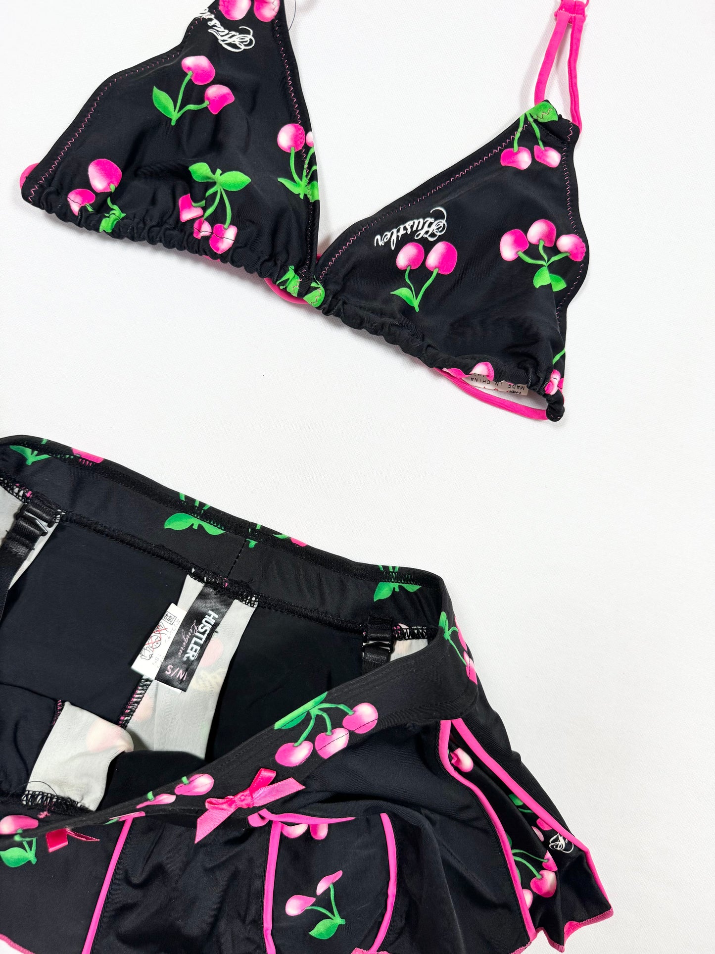 Hustler Cherry Bikini & Skirt ♡ Size XS/S