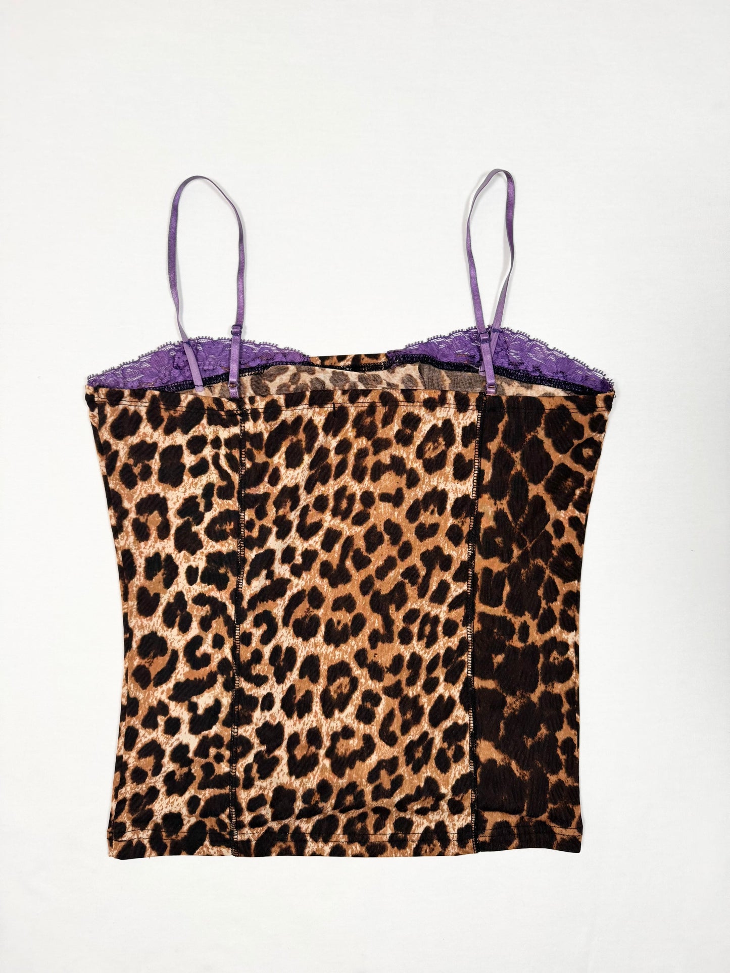 Leopard Purple Lace Cami