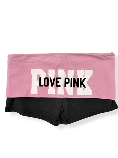 PINK Fold Over Mini Shorts ♡ S