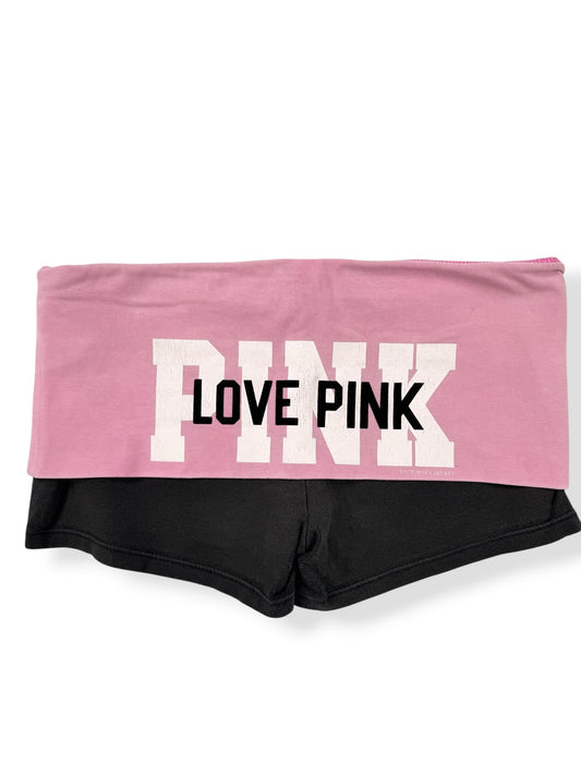 PINK Fold Over Mini Shorts ♡ S