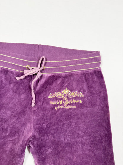 Baby Phat Purple Velour Trackpants ♡ Size S