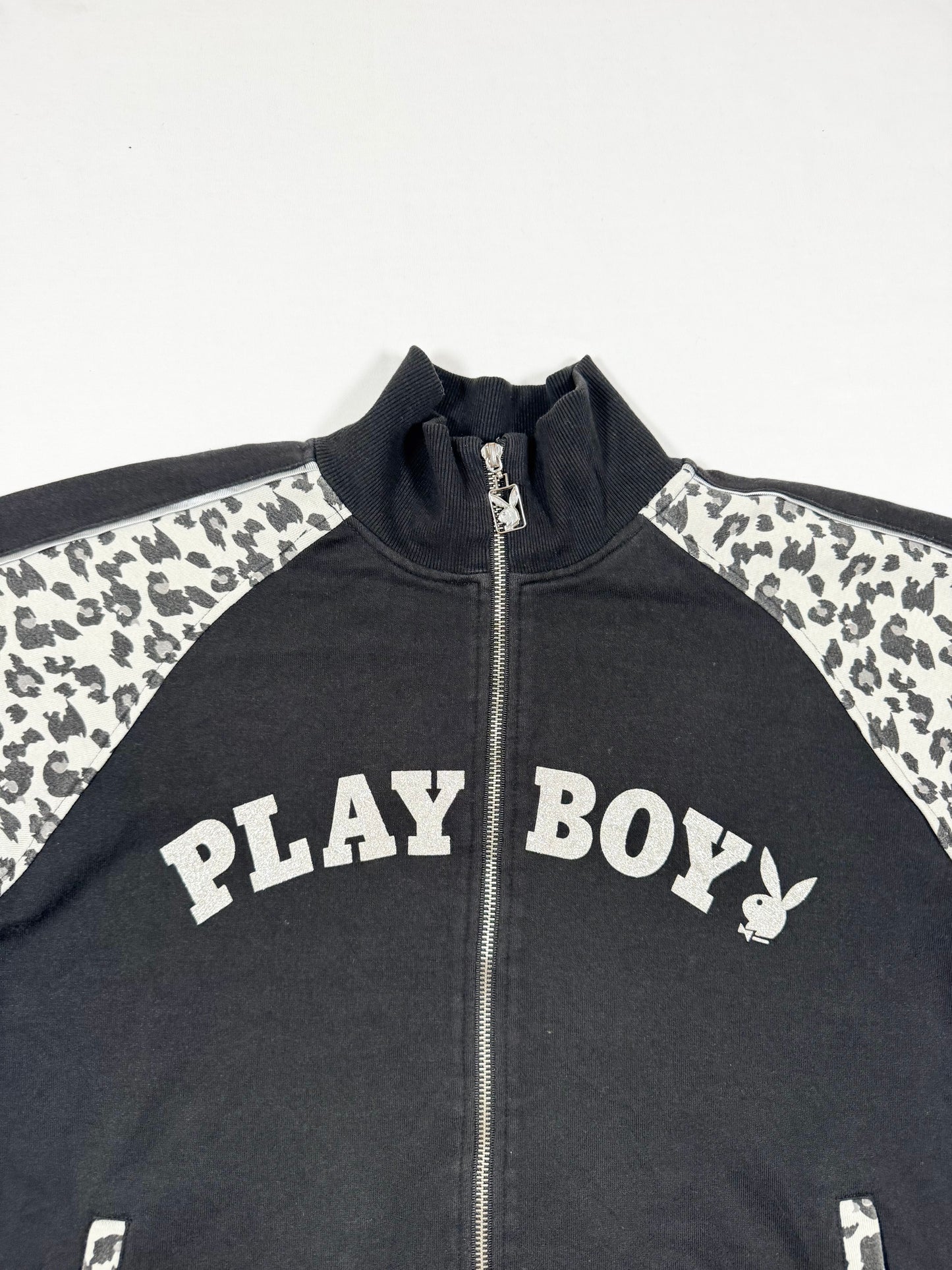 Leopard Playboy Zip Up ♡ Size L