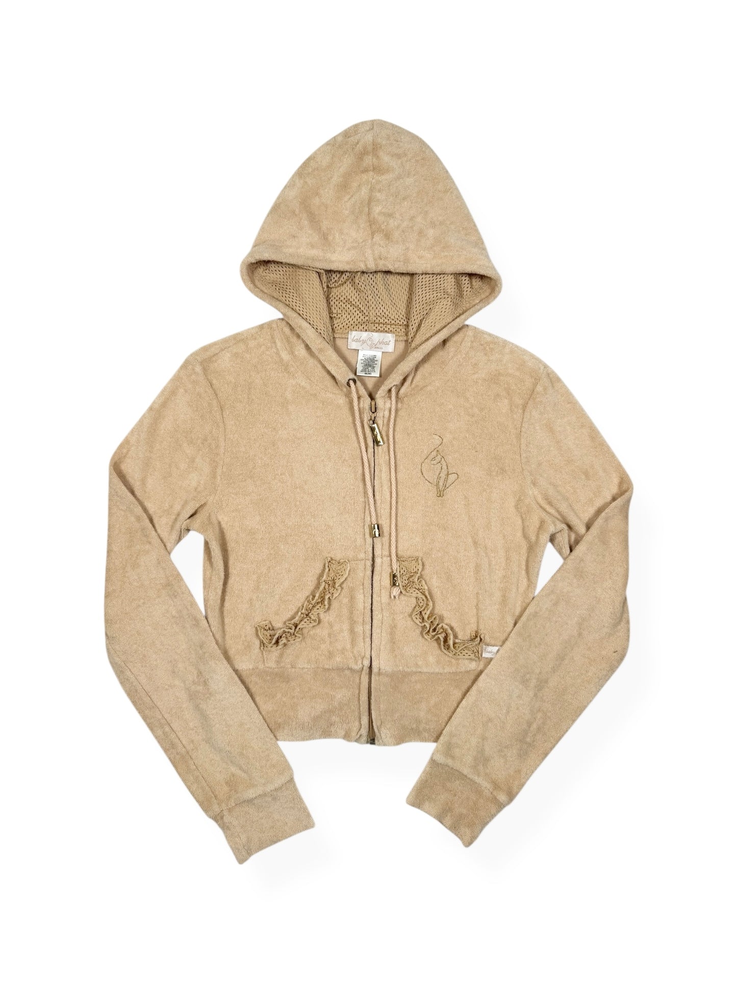 Baby Phat Towelling Zip Up Hoodie ♡ Size S