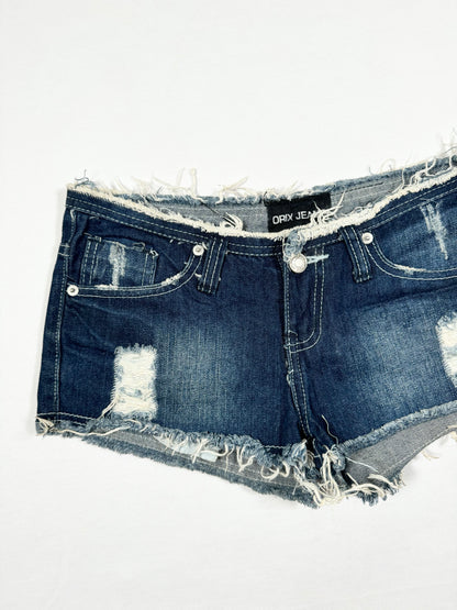 Distressed Micro Shorts