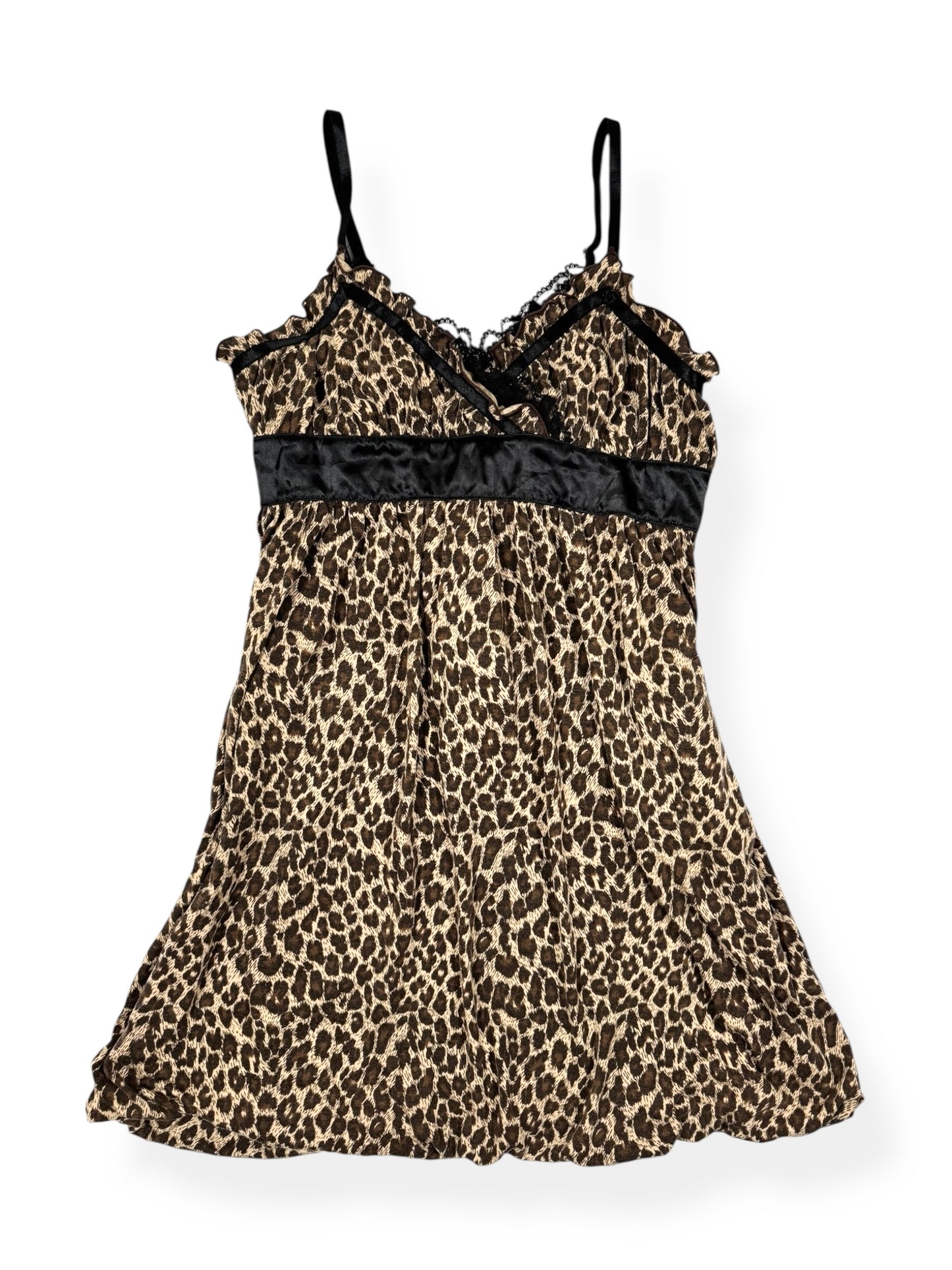 Leopard Bubble Mini Dress
