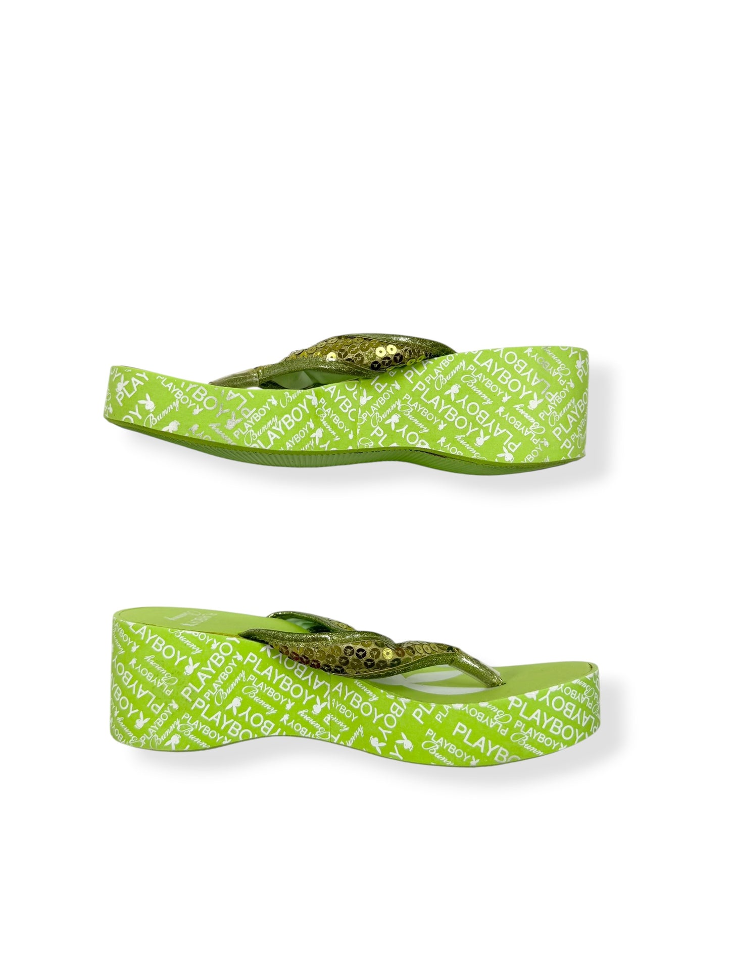 Green Playboy Sandals ♡ AU 8
