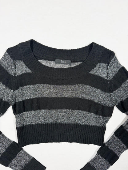 Love Junkie Cropped Striped Knit ♡ Size S