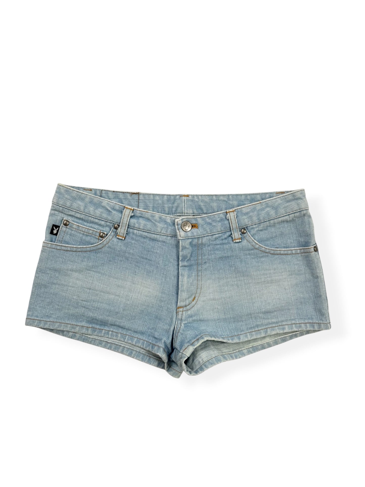 Playboy Lightwash Denim Shorts ♡ XS