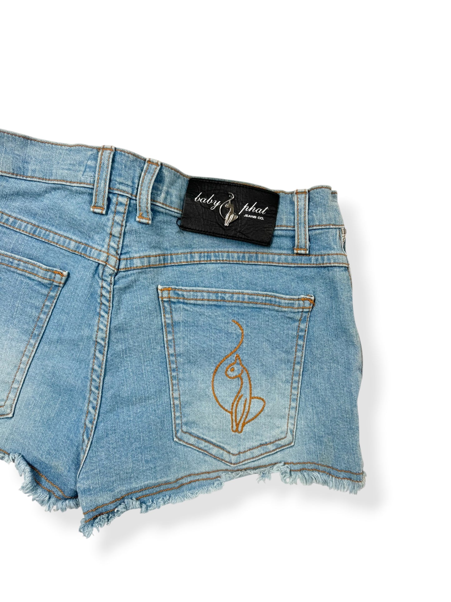 Baby Phat Denim Zipper Side Shorts ♡ S/M