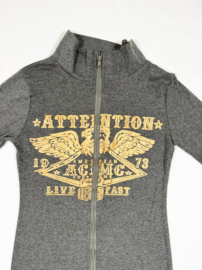 Grunge Zip Up Dress ♡ Size S