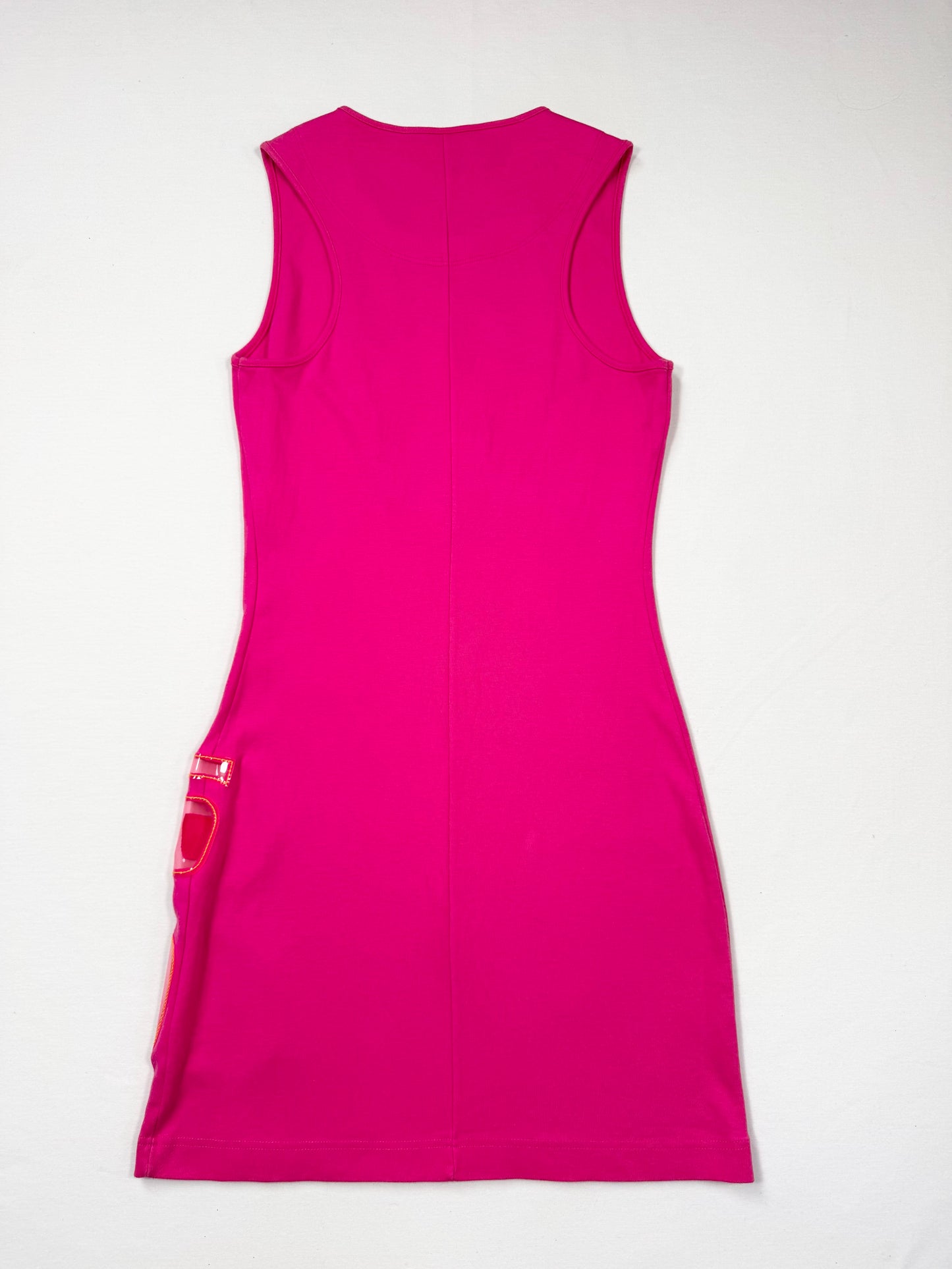 Hot Pink Miss Sixty PVC Cutout Dress ♡ M