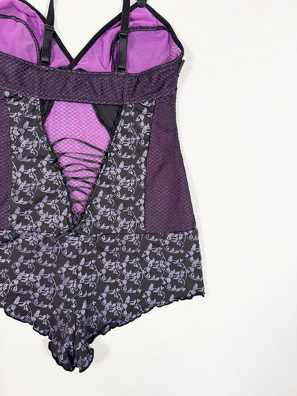 Playboy Purple Romper ♡ XS