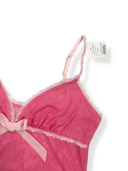 Cecil Mcbee Pink Bow Cami ♡ S