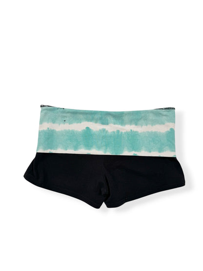 Aero Seafoam Fold Over Mini Shorts ♡ XS