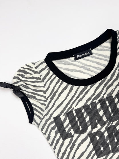 Zebra “Luxury Bad” Tee ♡ S