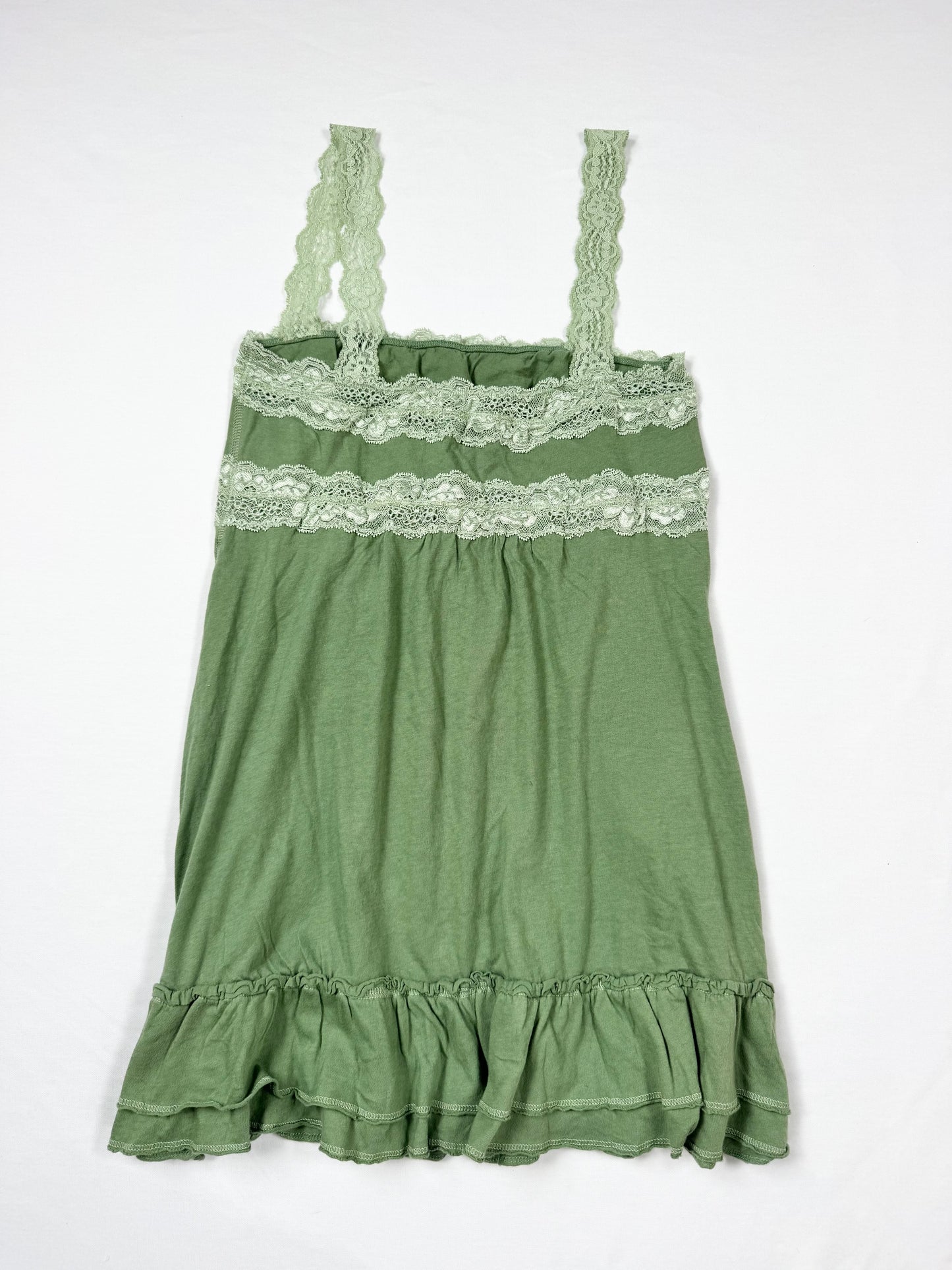 Abercrombie Green Babydoll Cami ♡ L