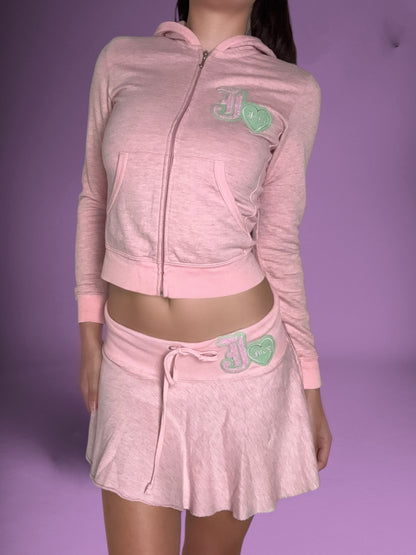 Juicy Couture Pink & Green Skirt Set ♡ XS