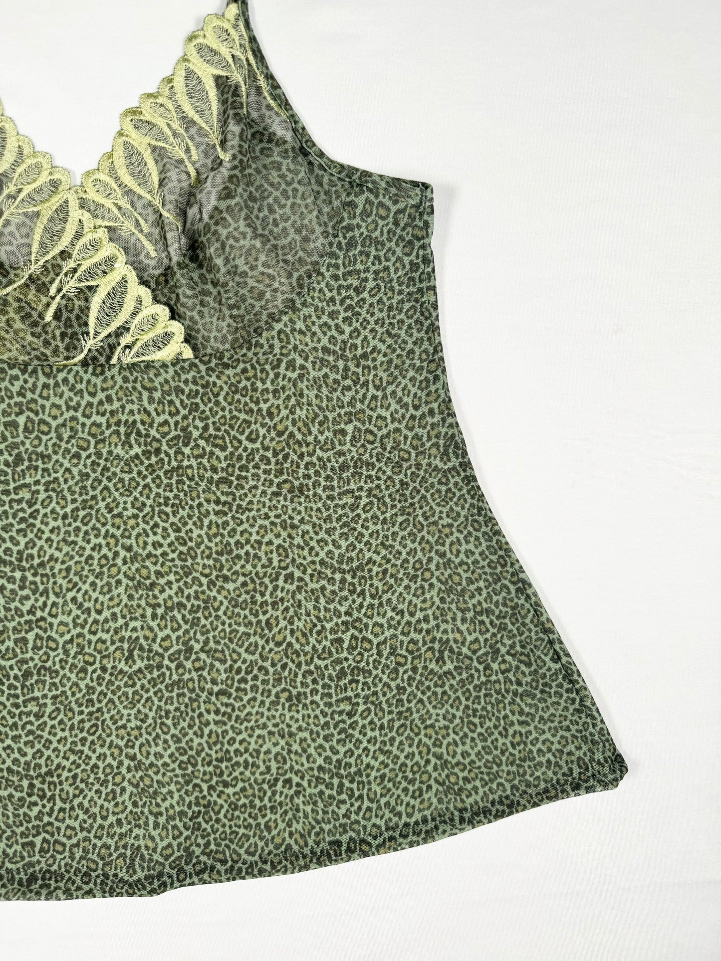 Green Leopard Cami